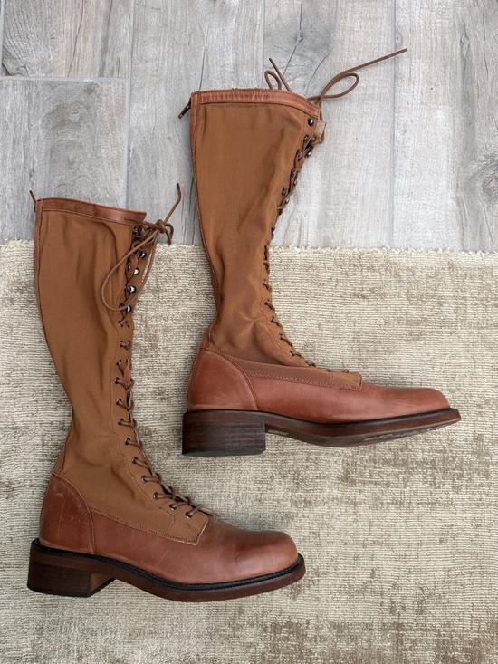 Free People Shoes - Free People Tall Lace-Up Leather Riding Boots